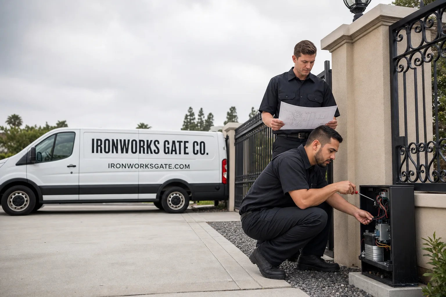 Gate Motor & Opener in Los Angeles, CA | Ironworks Gate Co.